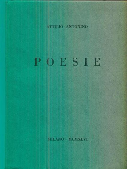 Poesie - Attilio Antonino - copertina