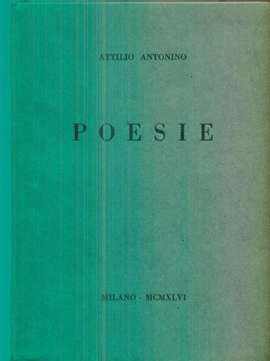 Poesie - Attilio Antonino - copertina