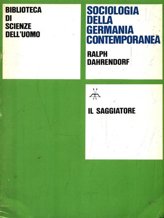 Sociologia della germania contemporanea - copertina