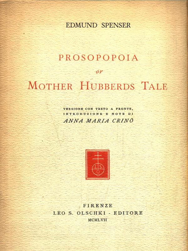Prosopopoia or Mother Hubberds Tale