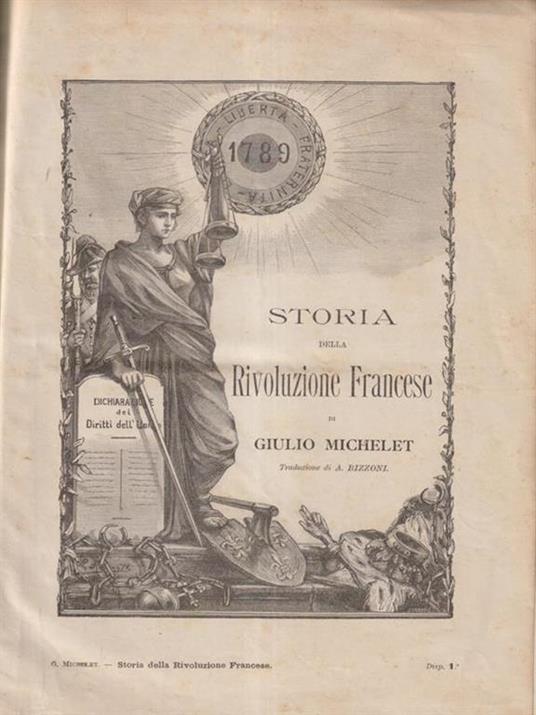 Storia della Rivoluzione Francese 2 vv - Jules Michelet - copertina