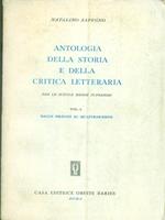 Antologia della storia e della critica letteraria I