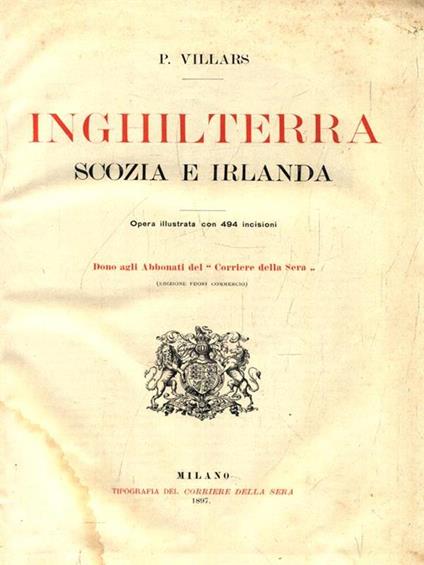   Inghilterra Scozia e Irlanda - copertina