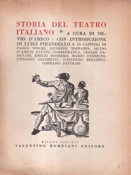 Storia del teatro italiano - Silvio D'Amico - copertina