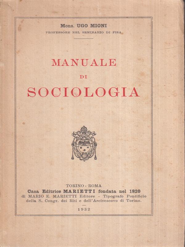 Manuale di Sociologia