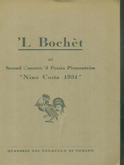 'L Bochet del second concors 'd Poesia Piemonteisa Nino Costa 1951 -   - copertina