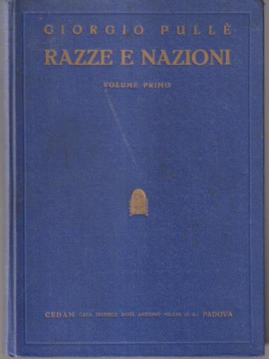   Razze e nazioni vol I - Giorgio Pullé - copertina