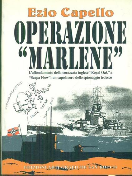 Operazione Marlene - Ezio Capello - copertina