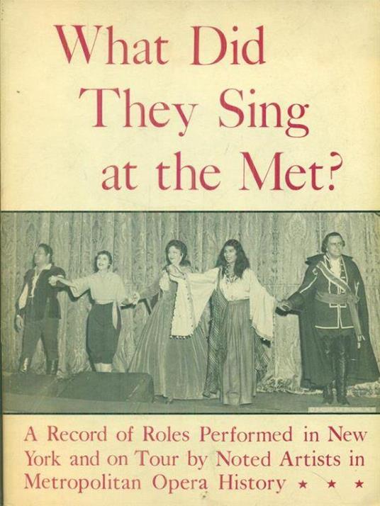 What did they sing at the met? - Robert J. Qayner - copertina