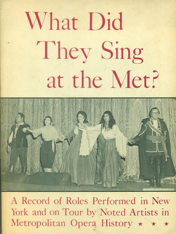 What did they sing at the met?
