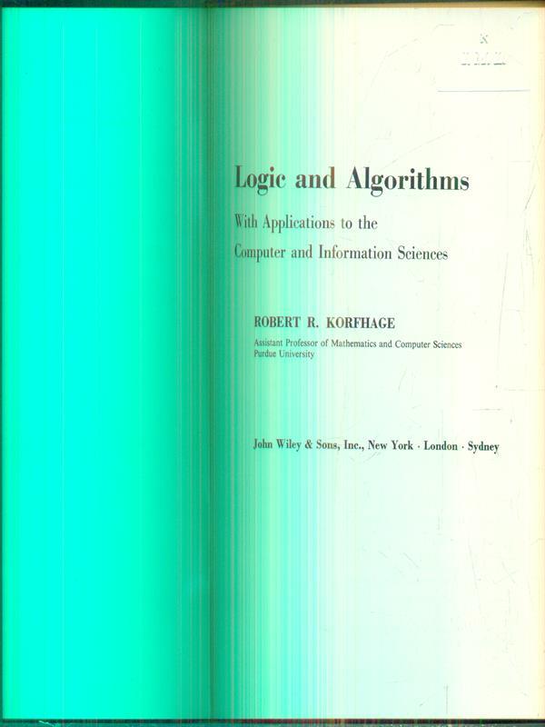 Logic and Algorithms