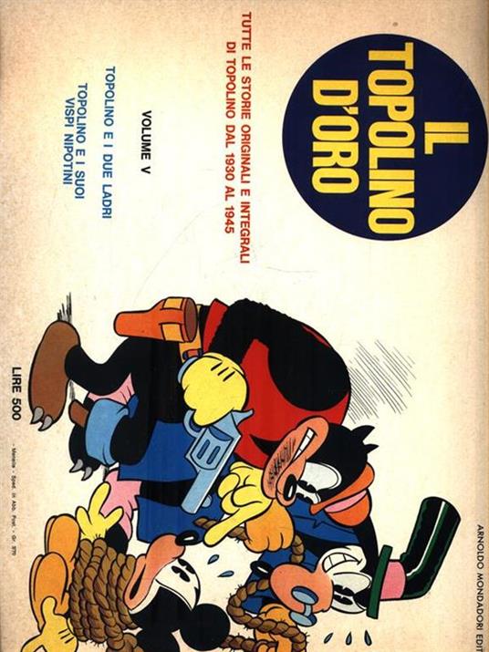 Il Topolino d'Oro - Volume V (Ristampa) - Walt Disney - copertina