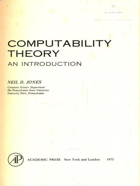   Computability Theory. An Introduction - copertina