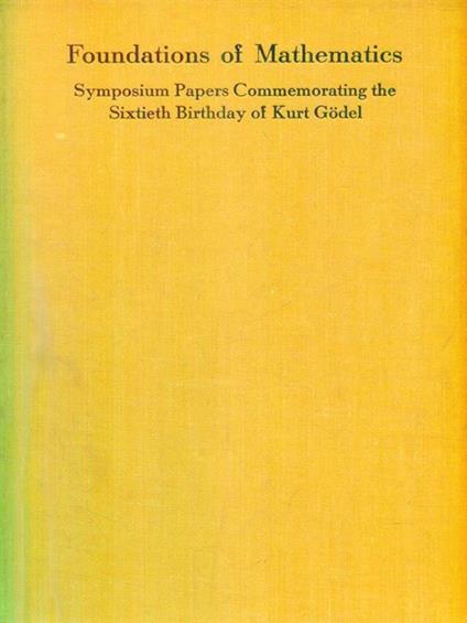 Foundations of Mathematics -   - copertina