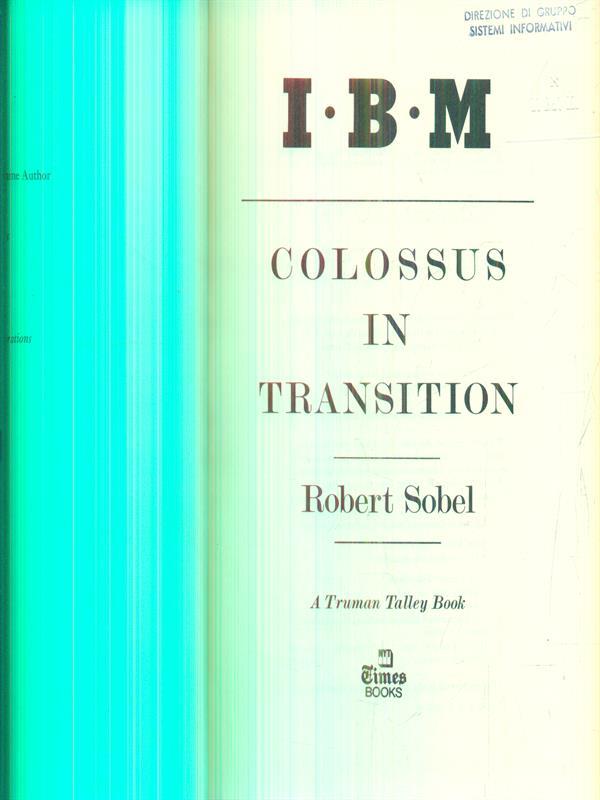 I.B.M. Colossus in Transition