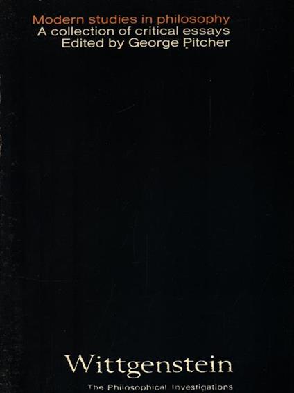   Wittgenstein. Modern studies in philosophy - copertina