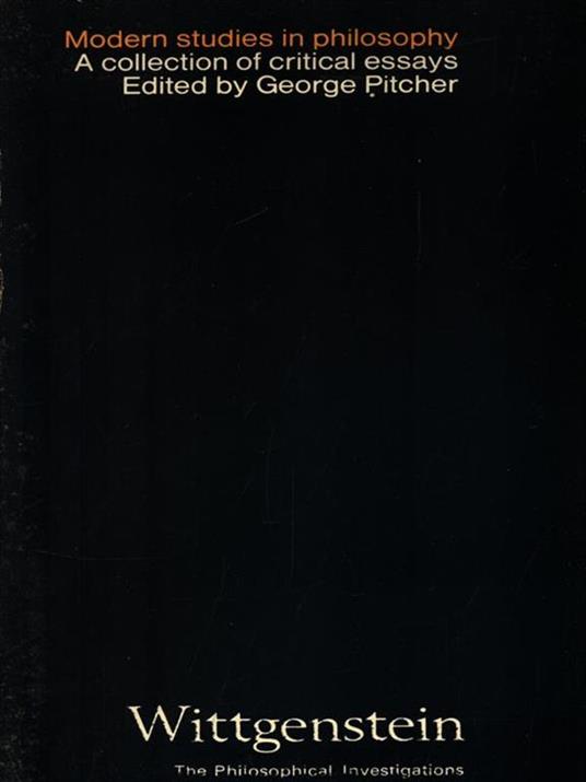   Wittgenstein. Modern studies in philosophy - copertina