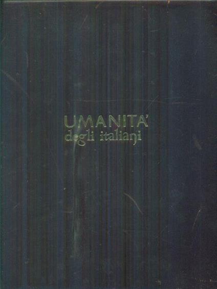 Umanità degli italiani - Vittorio emanuele Bravetta - copertina