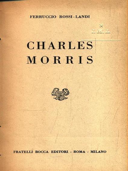   Charles Morris - Ferruccio Rossi-Landi - copertina