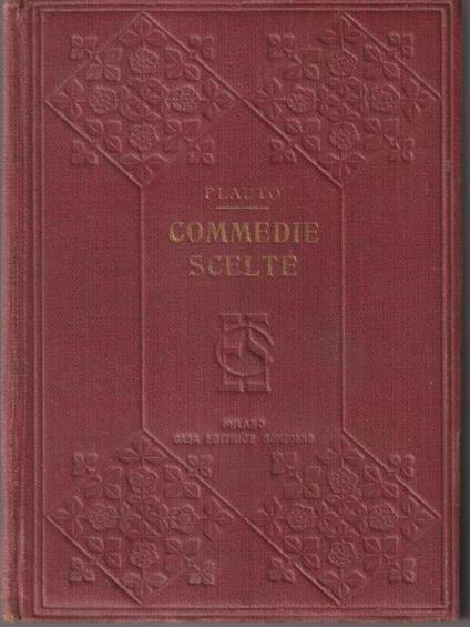 Commedie scelte - T. Maccio Plauto - copertina