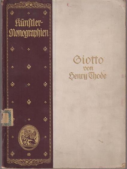 Giotto - Henry Thode - copertina