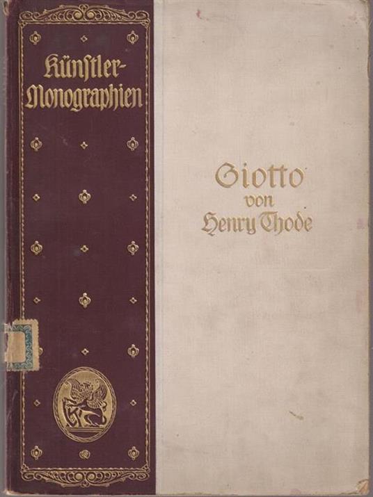 Giotto - Henry Thode - copertina