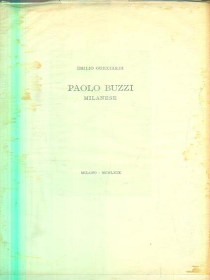   Paolo Buzzi milanese - Emilio Guicciardi - copertina