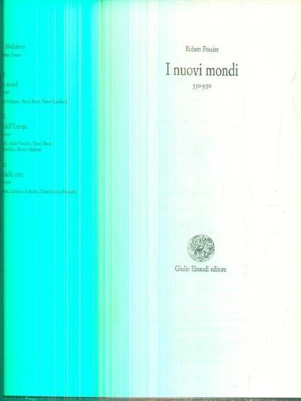I nuovi mondi - Robert Fossier - copertina