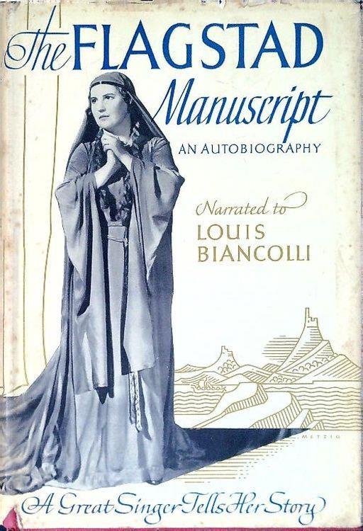The flagstad Manucript - Louis Biancolli - copertina