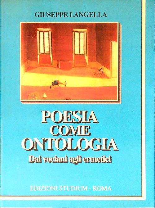   Poesia come ontologia