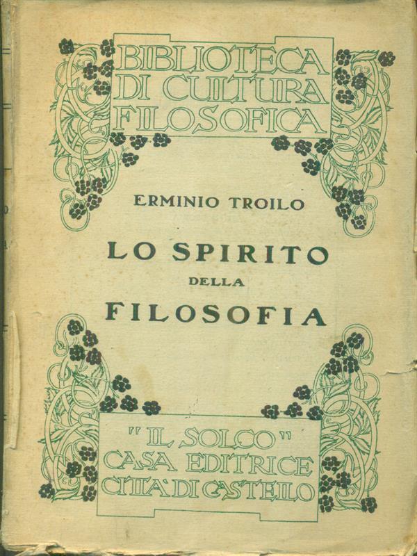 Lo spirito della filosofia