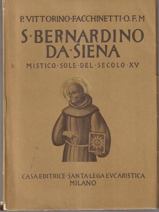 San Bernardino da Siena - Vittorino Facchinetti - copertina