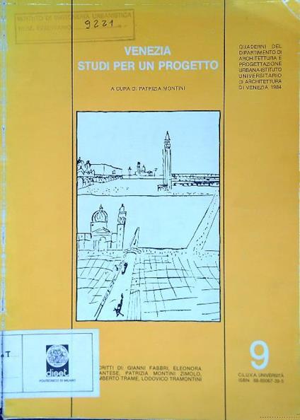 Venezia studi per un progetto - copertina