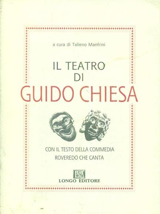 Il  teatro di Guido Chiesa - Talieno Manfrini - copertina