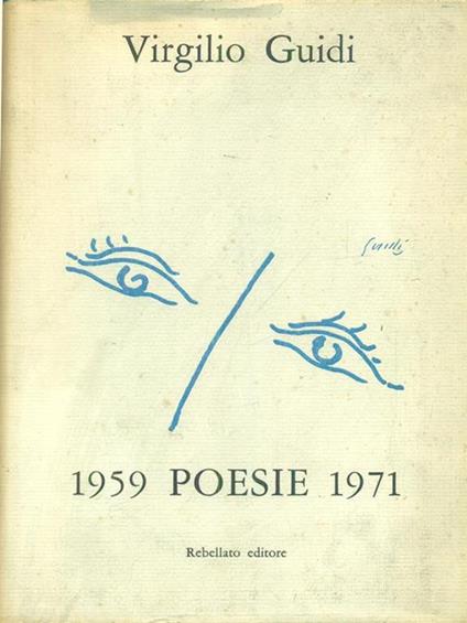   1959 poesie 1971 - Virgilio Guidi - copertina