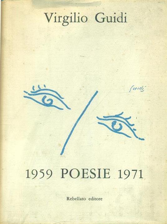   1959 poesie 1971 - Virgilio Guidi - copertina