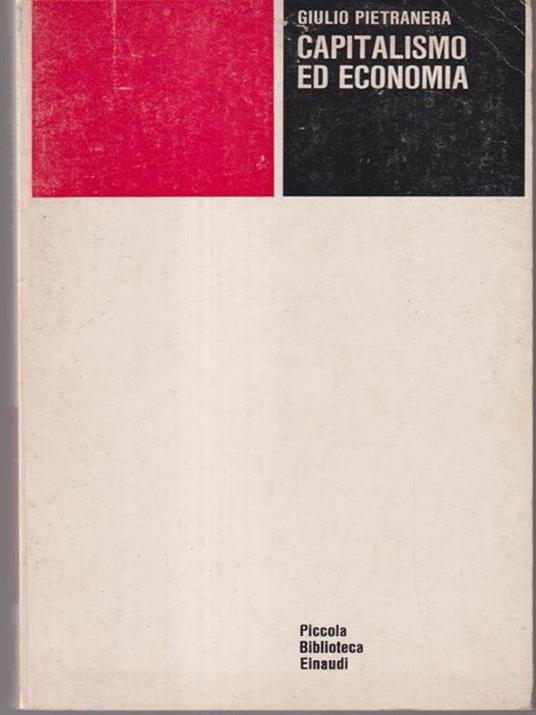   Capitalismo ed economia - Giulio Pietranera - copertina