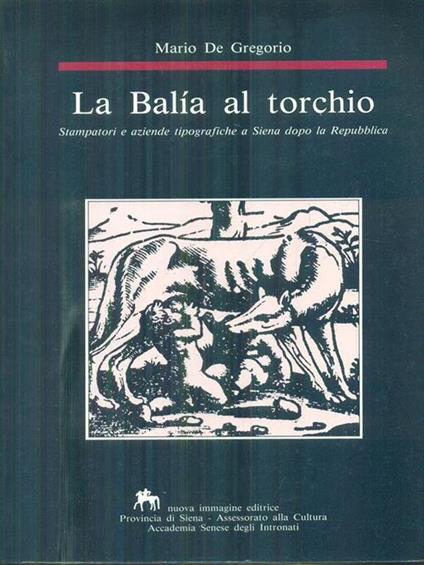 La Balia al Torchio - Mario De Gregorio - copertina