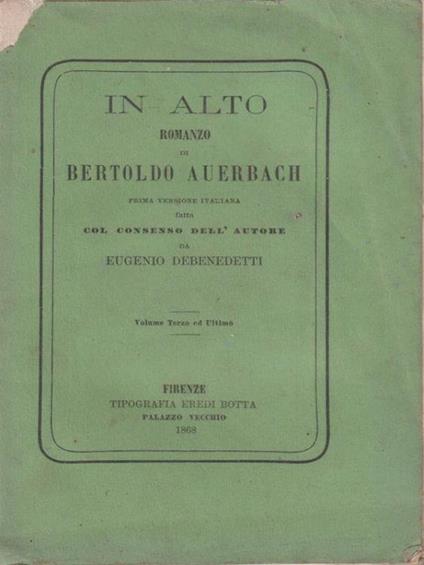 In alto vol. 3 - Berthold Auerbach - copertina