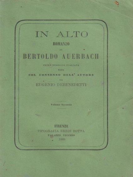 In alto vol. 2 - Berthold Auerbach - copertina