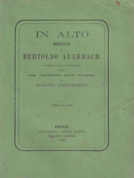 In alto vol. 2 - Berthold Auerbach - copertina