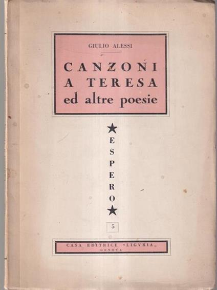   Canzoni a Teresa - copertina