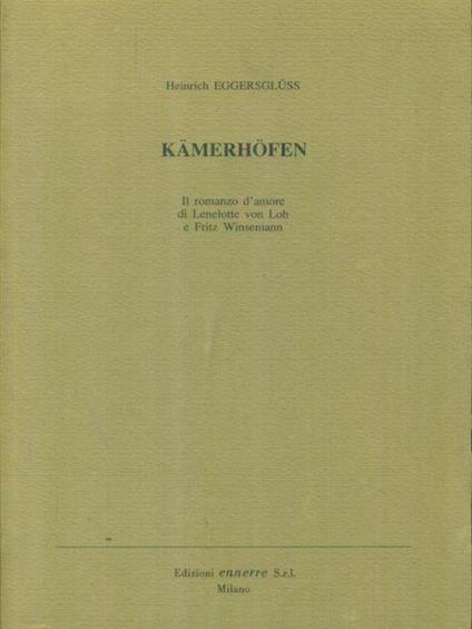 Kamerhofen - Heinrich Eggersglüss - copertina