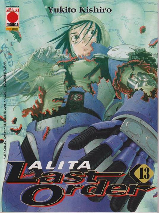 Alita Last Order 13 - Yukito Kishiro - copertina
