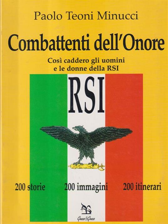 Combattenti dell'onore - Paolo Teoni Minucci - copertina