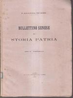 Bullettino senese di storia patria anno III 1897 fasc. IV