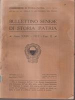 Bullettino senese di storia patria anno XXIV 1917 fasc. II