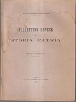 Bullettino senese di storia patria anno XIV 1907 fasc. II