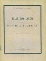 Bullettino senese di storia patria anno VII 1900 fasc II