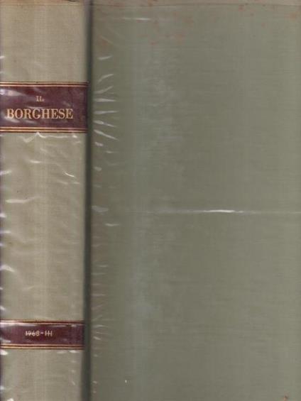 Il borghese 1968 III - copertina